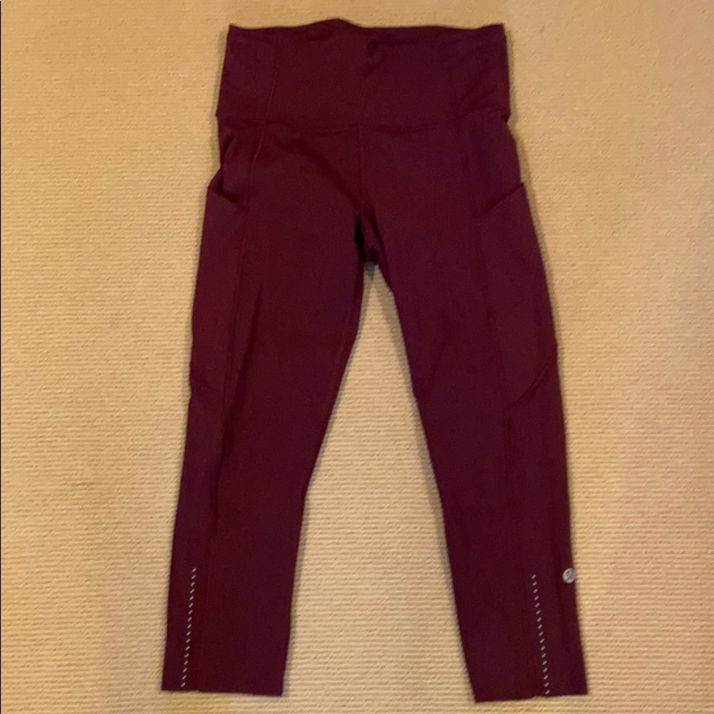 Lululemon fast and free 19” crop leggings